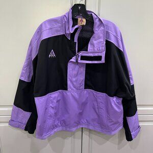 Nike ACG Anorak Half Zip Pullover Jacket Purple / Black Sz M